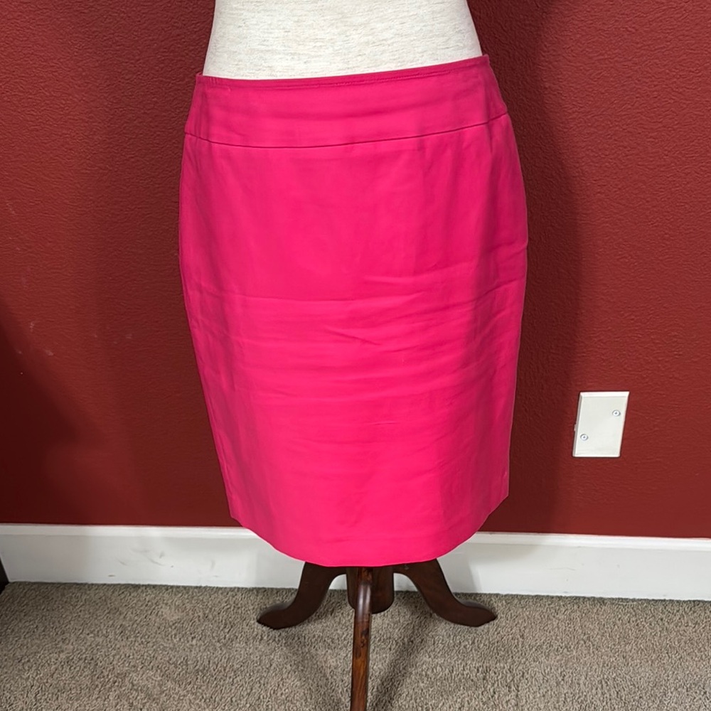 Ann Taylor Pink Pencil Skirt Knee-Length Workwear